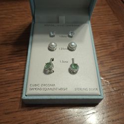 Earrings Set Sterling Silver