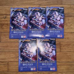 One Piece TCG: The Azure Sea's Seven Sleeved Booster OP-14 English x5