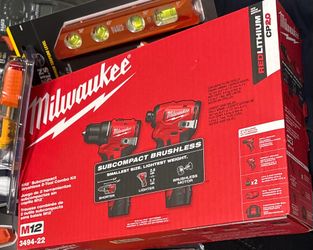 M12 Subcompact Brushless 2 tool combo kit