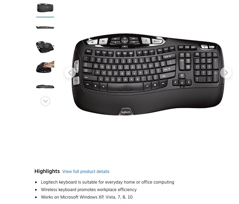Logitech K350 Wireless Keyboard