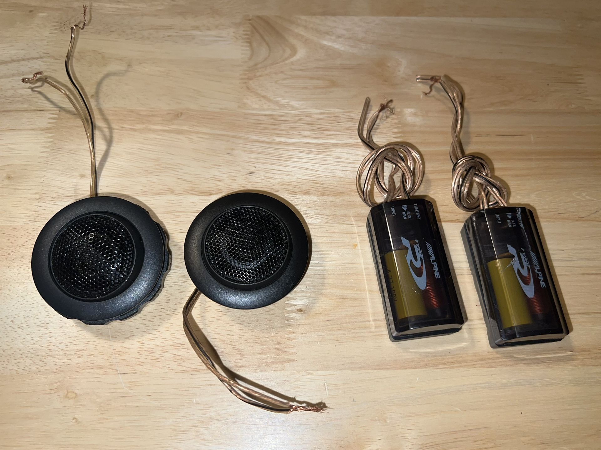 Alpine SPR-10TW 1" Component Tweeter 1inch Type-R Alpine Tweeter Pair