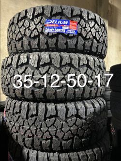 4 New 35x12.50R17 Delium A/T with free Installation 35-12.50-17