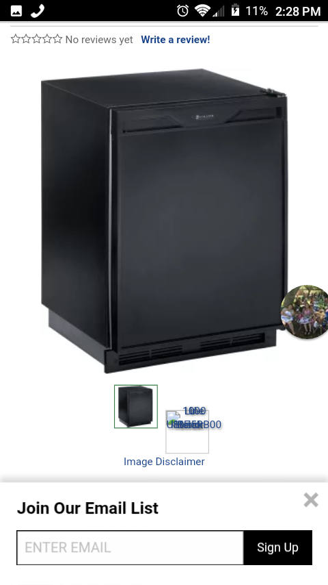 Uline digital deep fridge or mini fridge