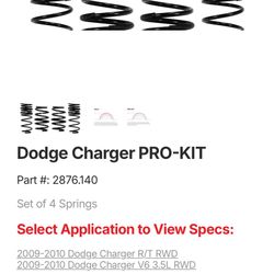 Eibach Dodge Charger R/T & Daytona R/T Pro Kit