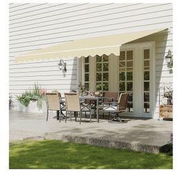 New in box!! 12x10 Manual Retractable Awning( beige)