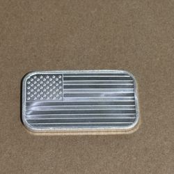 American Flag Silver 1oz Bar Bullion  Ounce Of Silver