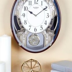 Rhythm Chateau 4MH865WD23 Musical Motion Wall Clock 30 Songs (BRAND NEW)