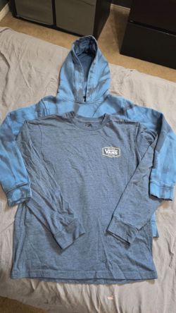 Boys youth size Medium  Vans sweatshirt and long sleeve shirt