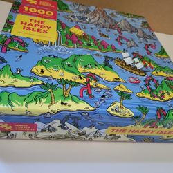 The Magic Puzzle Company - The Happy Isles 1000 Piece Puzzle