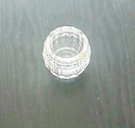 Small Clear Crystal Glass Holder for Tea Candle