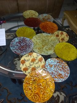 Wall art plates , platos decorativos de pared