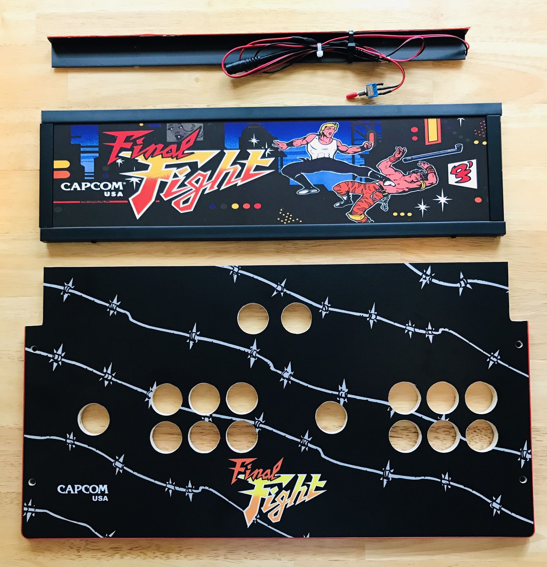 Arcade1Up - Final Fight - New Custom Control Panel & New Custom Marquee