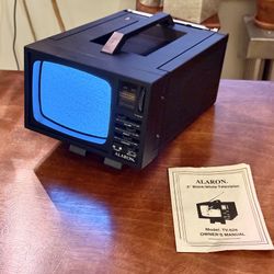 Alaron TV-626 5” Portable B/W TV