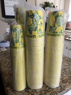 Lemonade Cups 32oz & 16 Oz