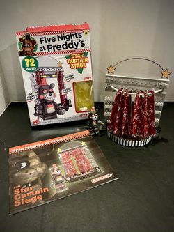 “Macfarlane Five Nights Freddy’s Star Curtain Stage FNAF. Preowned