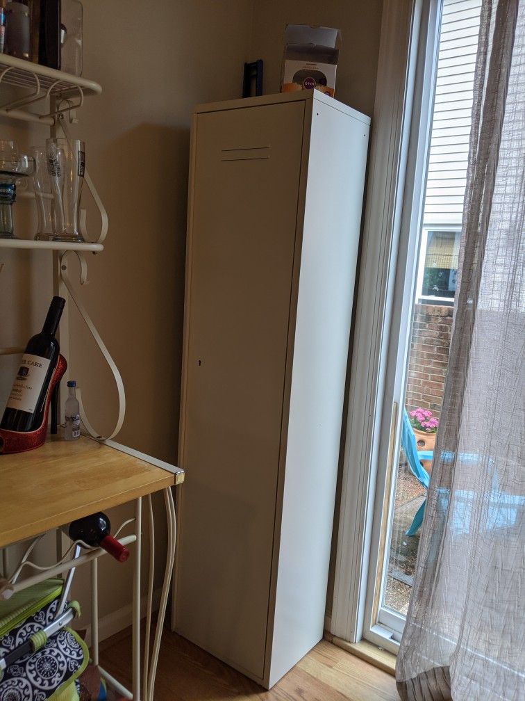 Metal Free Standing Broom Closet