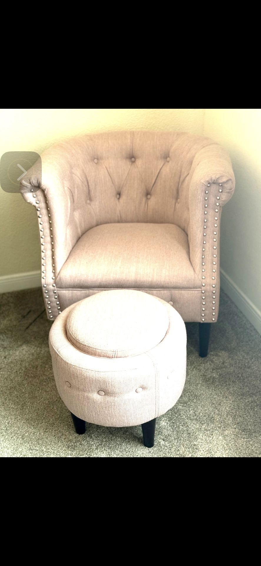 Chair And Ottoman Set