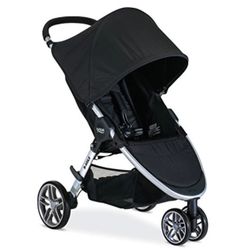 USED Britax B-Agile Lightweight Stroller, Black - One Hand Fold, Large UPF50+ Canopy