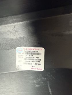 New Honda HR-V Rear Bumper Part 19-22