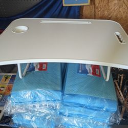 Lap Desk White W/Cup Holder And Phone Holder