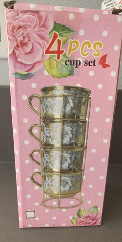 Brand New Stackable Tea Cups