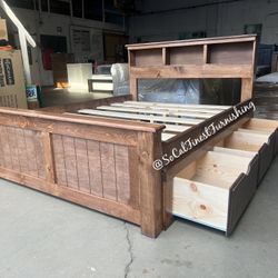 New Queen Bed With Drawers 