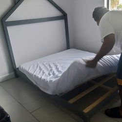 Full SIZE Kids Bed FRAME and Mattress $95