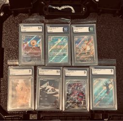 LOT OF 7 ART RARE POKEMON CARD SLABS JAPANESE CHN PSA CGC BGS AGS