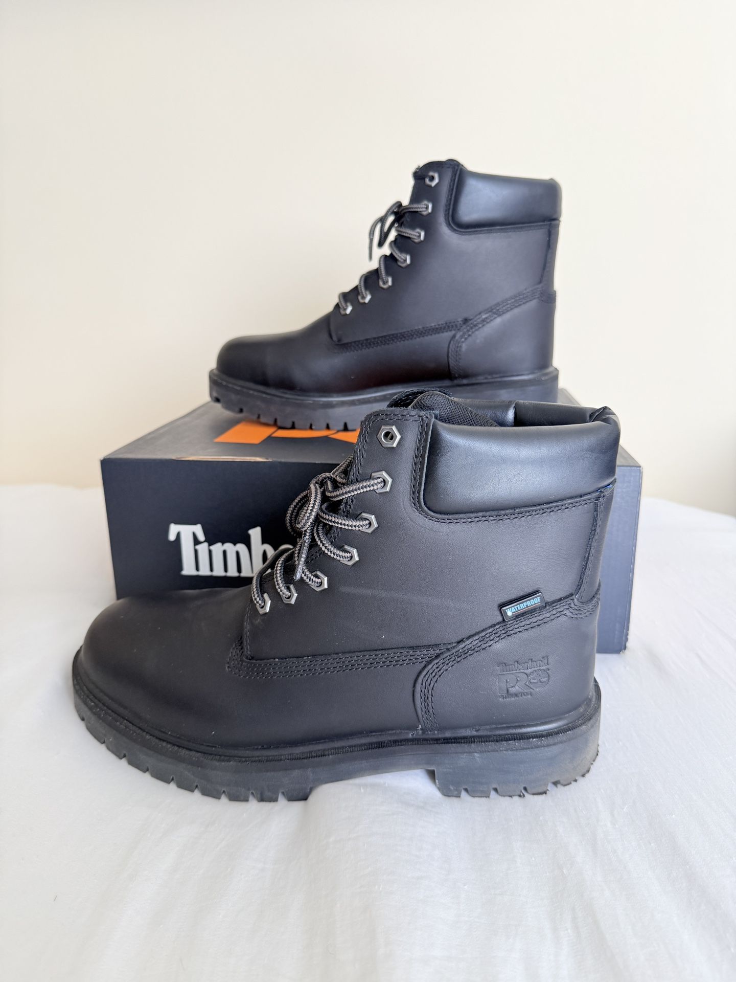 Timberland Pro Waterproof Insulated Steel-Toe Boots (Black, Size 10.5)