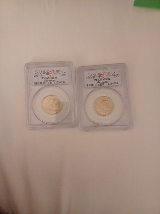 Satin Finish Montana State Quarters MS 68