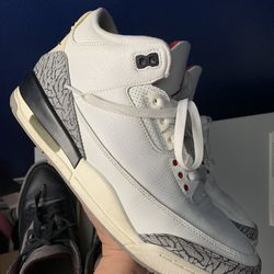 Jordan 3 White Cement Reimagined Size 11
