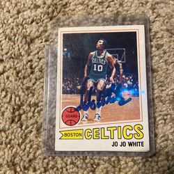 singed jo jo white card