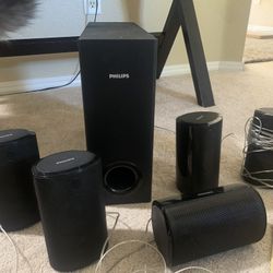 Blue ray player with surround sound