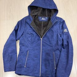 ZeroXposur Women’s Hooded Jacket Coat Blue Size Small Good Fleece Lined