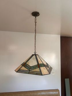 Vintage Stained Glass Ceiling Lamp Shade