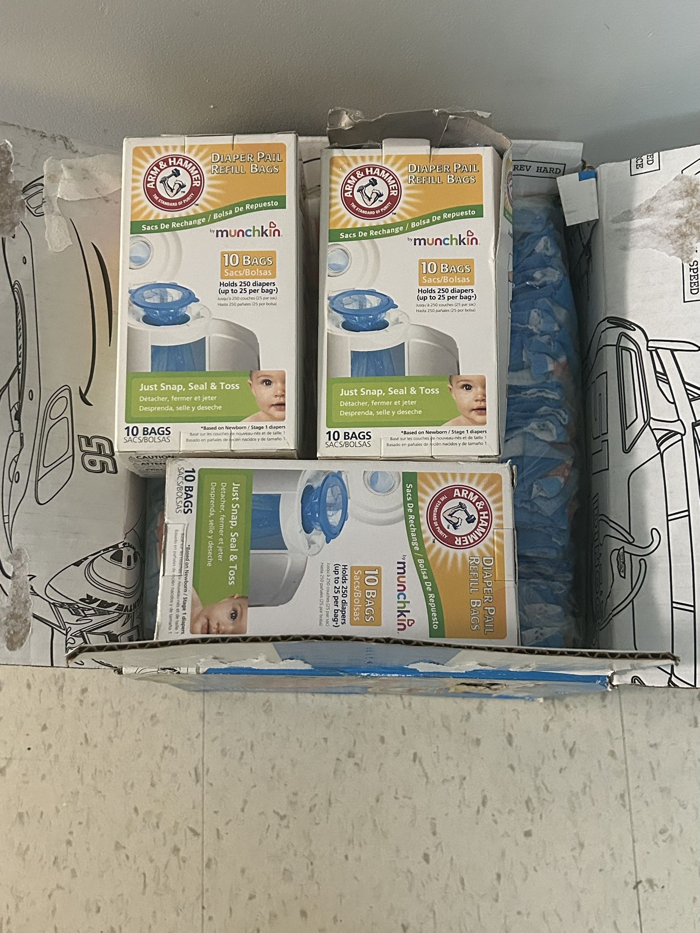 Mickey Mouse Pull Ups and Diaper Pail Bags 