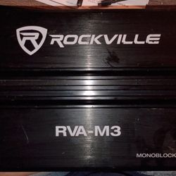 Rockville RVA-M2 Mono Car Amplifier, 2500W, 625W Dyno-Certified RMS at 1 Ohm, With Bass Remote, Class-D, MOSFET, Perfect for Subwoofers and Car Audio