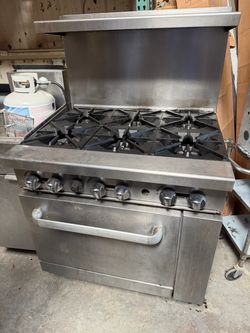 6 burner with oven range