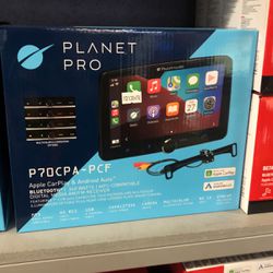 Planet Pro Planet Audio 7 Inch Fl Apple CarPlay Stereo 