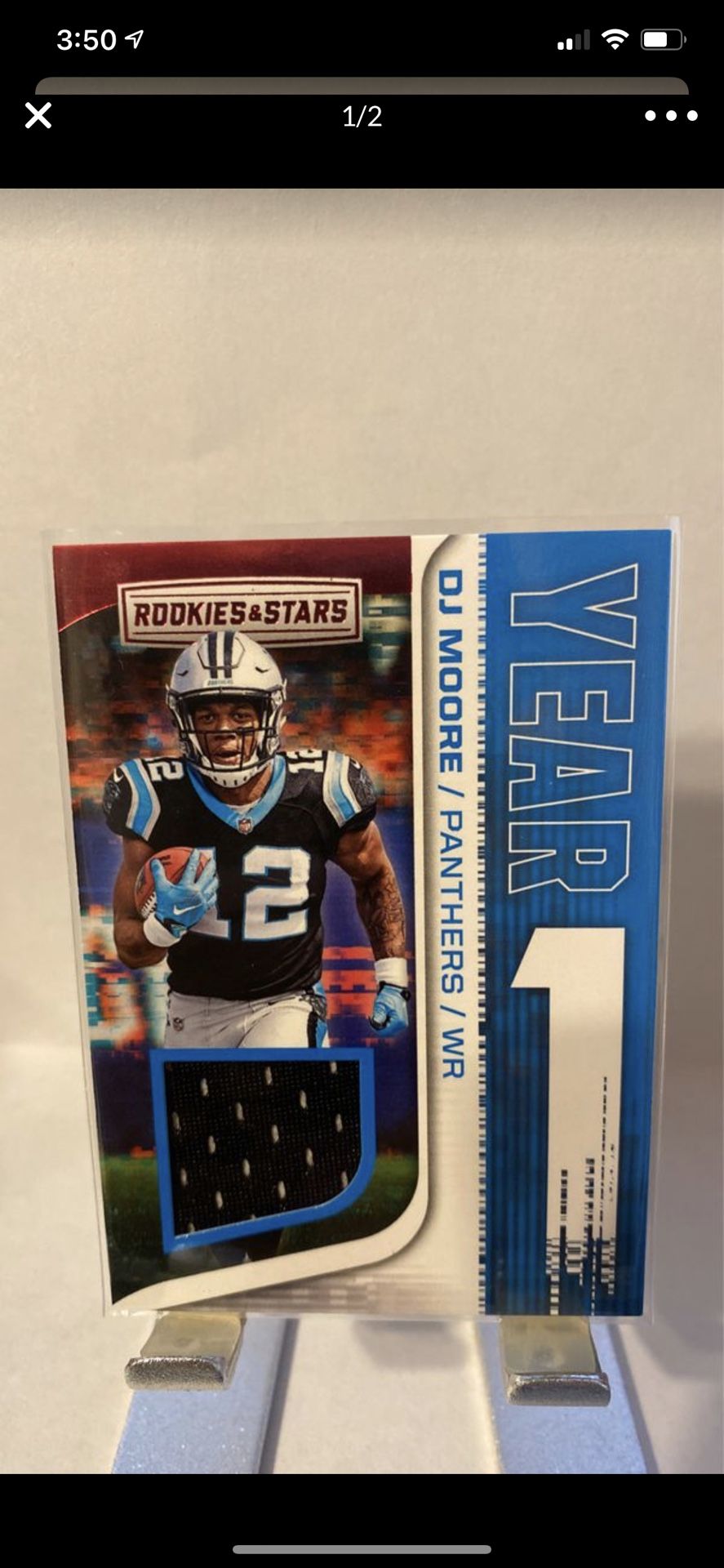 DJ Moore patch cards