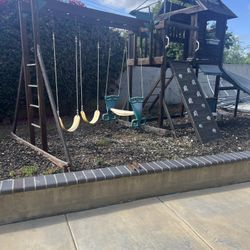 Swing Set Outside 
