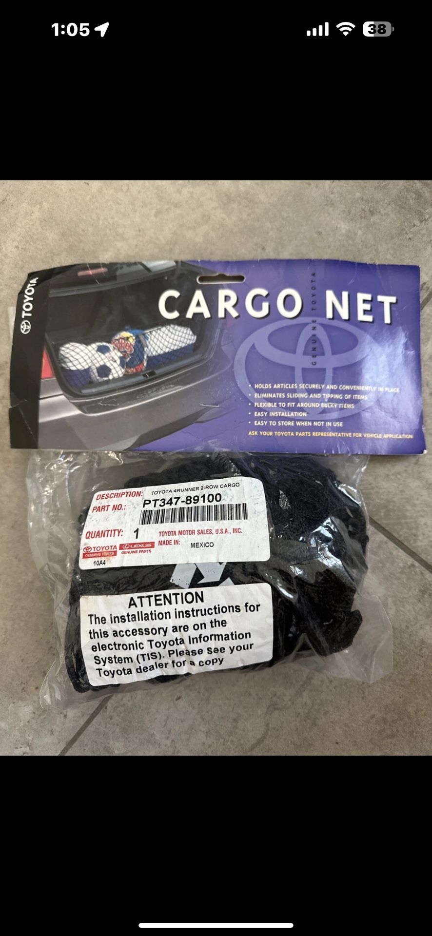 Cargo Net Trunk 4 Runner