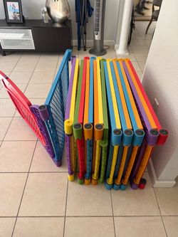 13  Panel Superyard Baby Playpen Gate Safety IndooOutdoor Toddler Play Area. Used in good con dition by