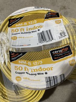 CerroMax NM-B 12/3 50 ft Indoor Copper Building Wire 