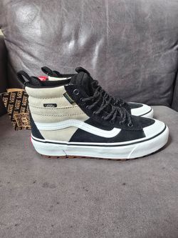 Vans Sk8-Hi MTE 2 Utility Black Suede Khaki Hiking All Terrain Men 6.5 / Women 8