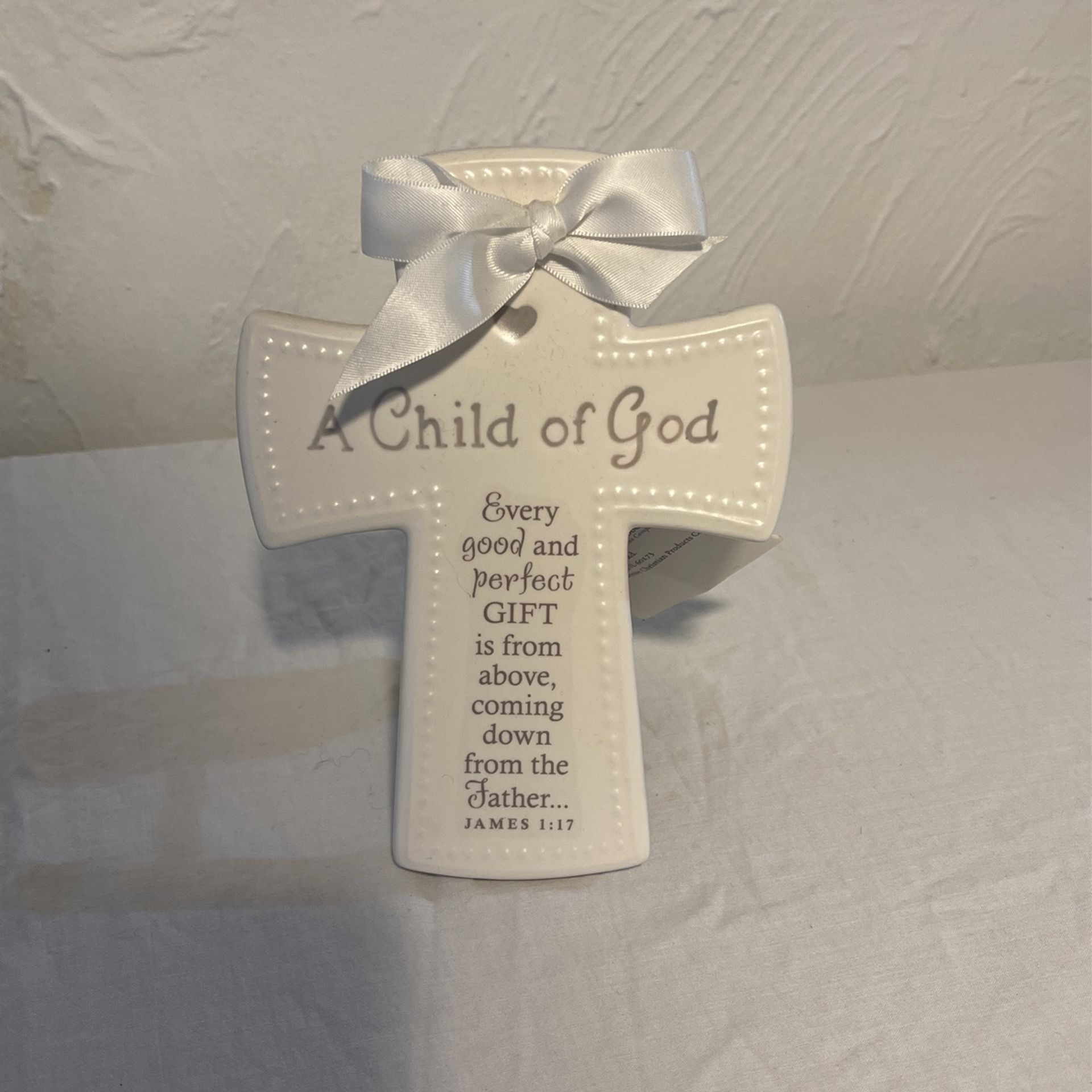 Child Of God Ceramic Cross