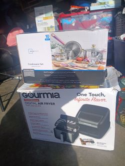 Courmia air fryer/mainstays cookware sets