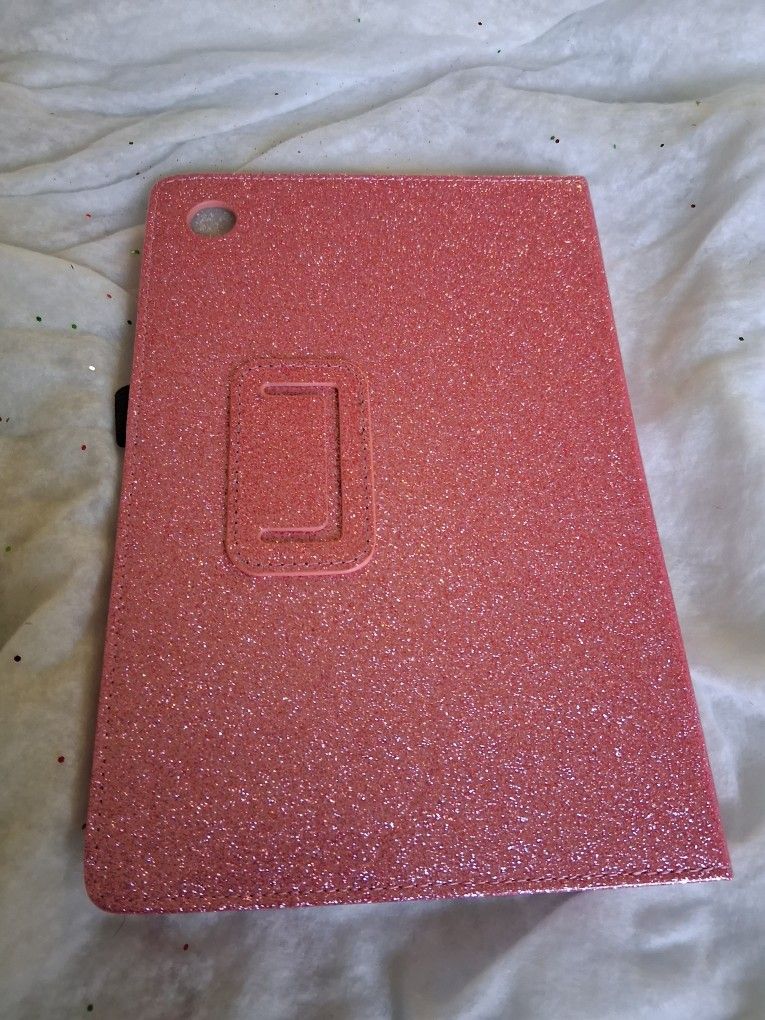 Pink Glitter Tablet Holder Case
