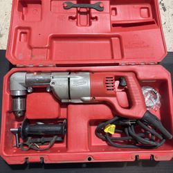 7 Amp Corded 1/2 in. Corded Right-Angle Drill Kit with Hard Case by Milwaukee >