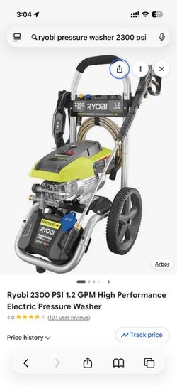 RYOBI 2300 PSI 1.2 GPM High Performance Cold Water Corded Electric Pressure Washer